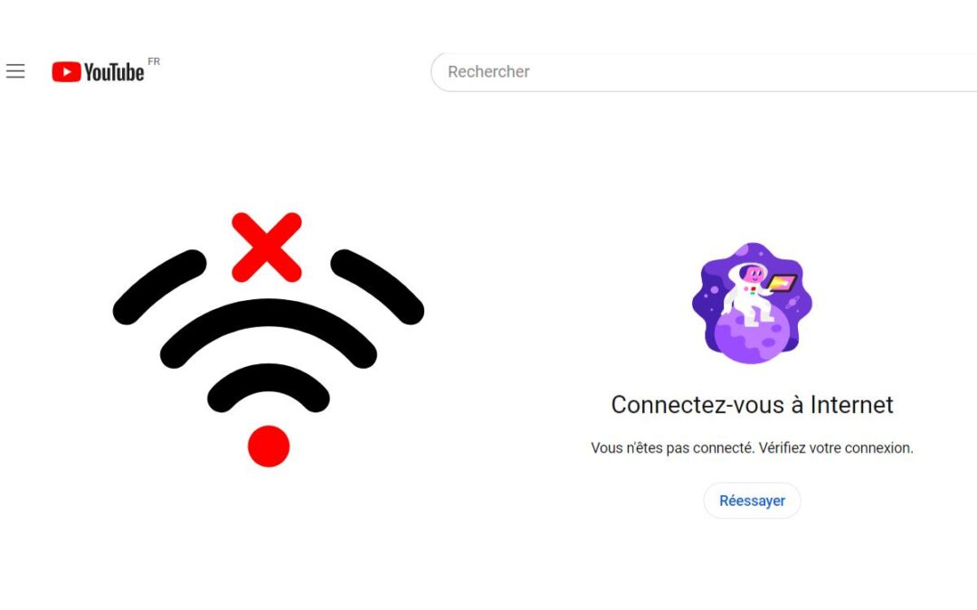 Comment résoudre l’erreur « Vous n’êtes pas connecté. Vérifiez votre connexion. » sur YouTube ?