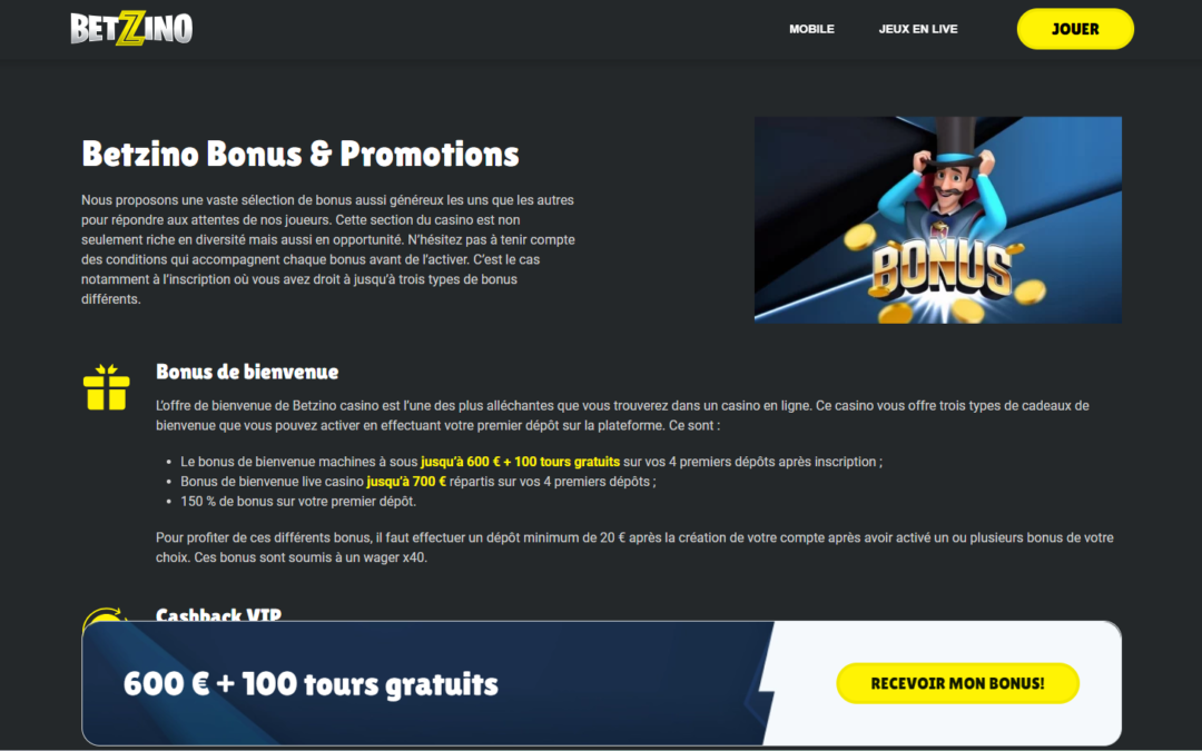 Comment Jouer sur Betzino en crypto?