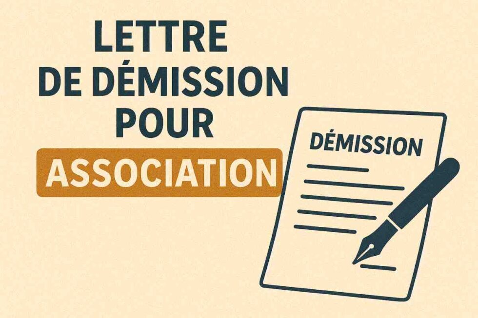 3 Mod les De Lettre De D mission Pour Association salari 