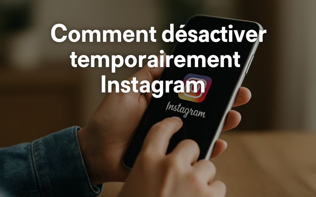 Comment desactiver temporairement Instagram ?