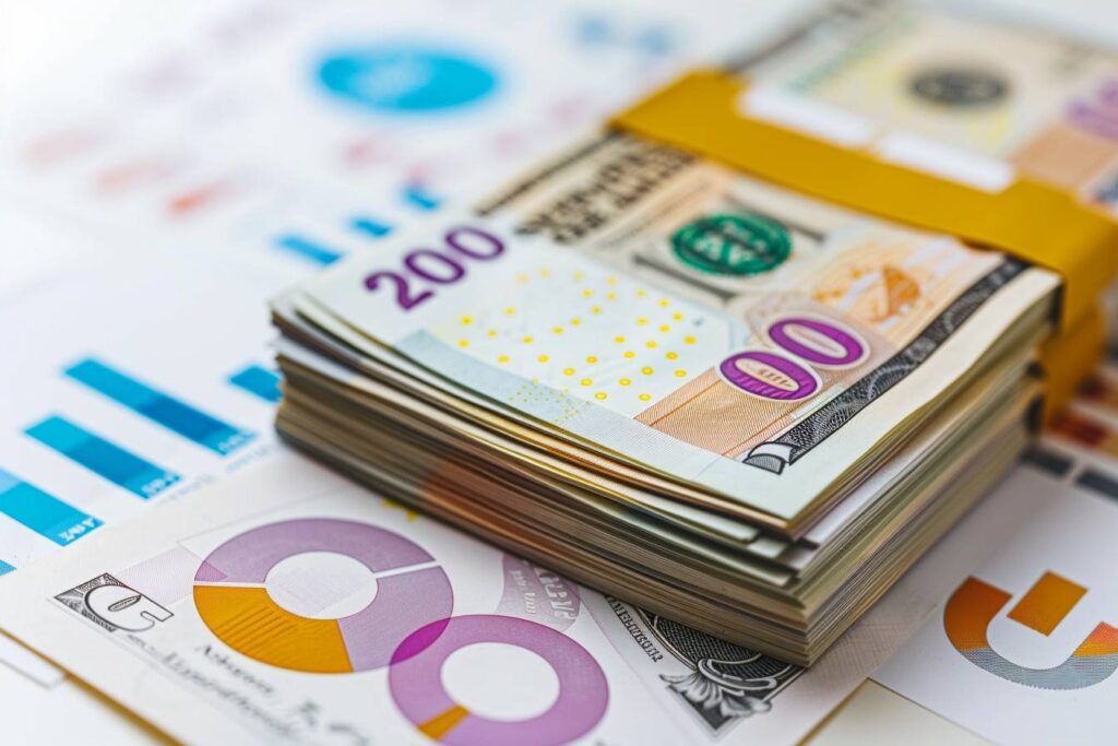 Combien peut rapporter 200 000 euros placés en bourse par mois