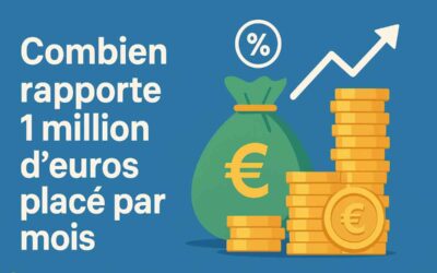 Combien rapporte 1 million d’euros placé par mois ?