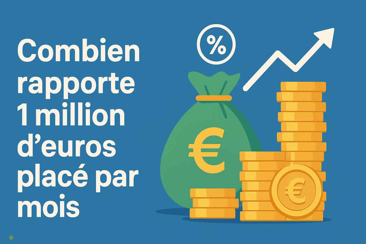 Combien rapporte 1 million d’euros placé par mois ?