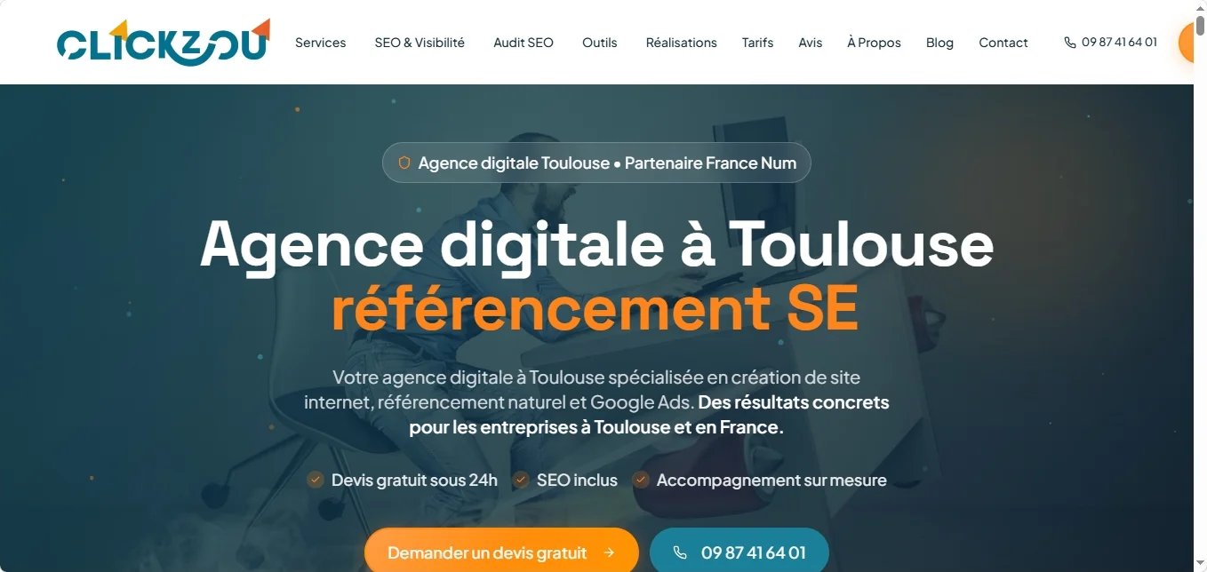 Clickzou, une agence web à Albi à examiner calmement