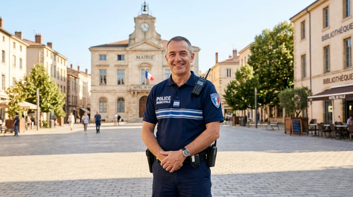 policier municipal souriant ville cdcf policier municipal souriant ville cdcf