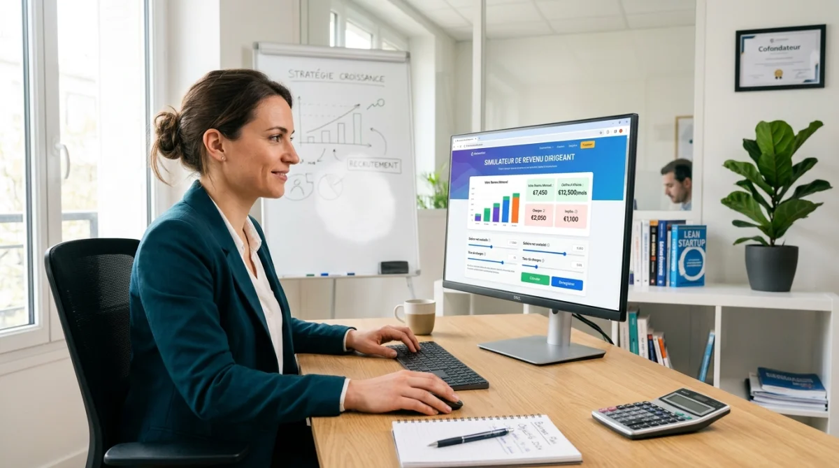 Comprendre le simulateur de revenu dirigeant sur creation-entreprise-france.com
