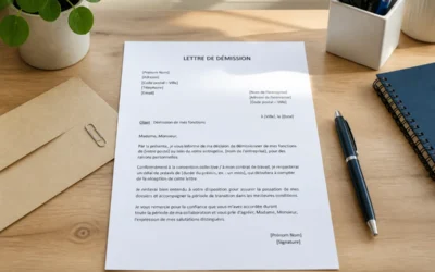 Lettre de démission en droit local, règles et modèle