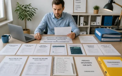 Lettre de démission forcée par l’employeur, droits, preuves et recours